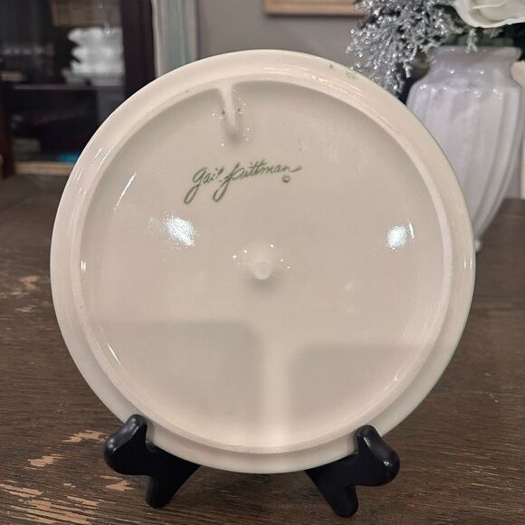 Gail Pittman Vintage Hand Painted Trivet Ceramic Wall Plate Decor Provence 2pc - Picture 5 of 6